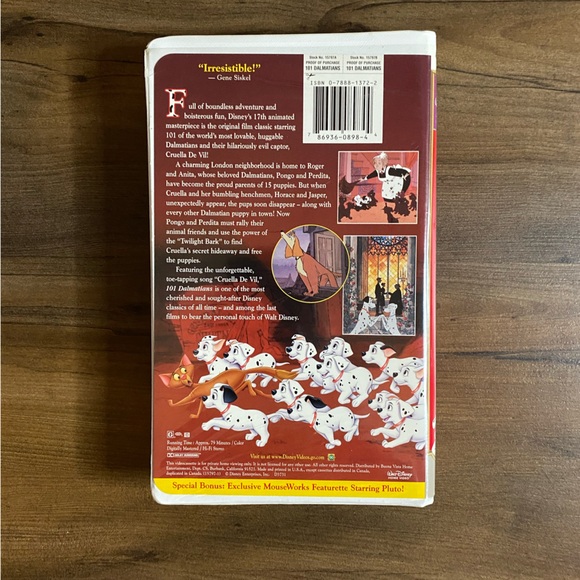 101 Dalmatians VHS Tape (Masterpiece Collection Edition) - Picture 2 of 3